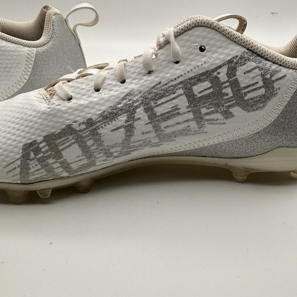 NWT Adidas adizero Spark Mens Size 12 Molded Football Cleats White Silver GY4521 - Picture 7 of 10